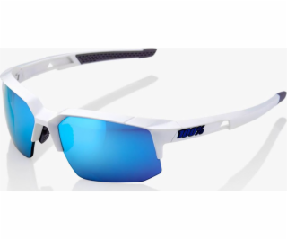 100% Brýle Speedcoupe Matte White HiPER Blue s vícevrstvý...