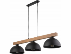 TKKRYWULT Tk Lighting Oslo 4710 závěsná lampa 3x15W E27 černá/dřevěná