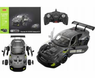 Rastar Stavebnice RC auto Rastar 1:18 Porsche 911 GT2 šed...