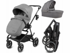 KinderKraft Kočárek DEEP-STRAPPER VELMONT ŠEDÝ 5906601700569
