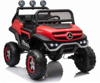Lean Cars Mercedes Unimog S Červené vozidlo na baterie