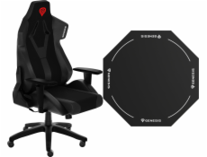 Genesis Nitro 650 Black Seat (NFG-1848) + Tellur 400 Octagon Logo Ochranná podložka 100 cm