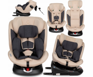 MoMi Autosedačka EMi pro výšku 40 až 150 cm - béžová