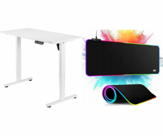 Mozos Desk Mozos ED PRO WH Desk White 120 cm x 60 cm + PO...