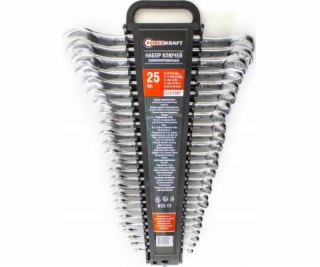 Forcekraft Sada otevřených klíčů 25 dílů. (6–32 mm) Cr-V