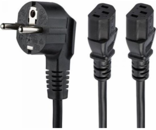 StarTech Napájecí kabel StarTech 2M SCHUKO CEE7 TO 2X C13...