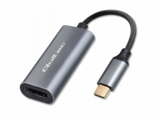Qoltec Hliníkový adaptér USB-C na HDMI 4K adaptér | 60Hz | 32AWG