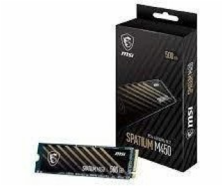 MSI SSD SPATIUM M450 500 GB M.2 PCIe Gen4 NVMe 3D NAND Ra...