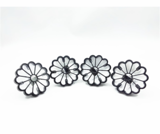 Solární dobíjecí lampa Flower, 0,06 W, IP44, čirá