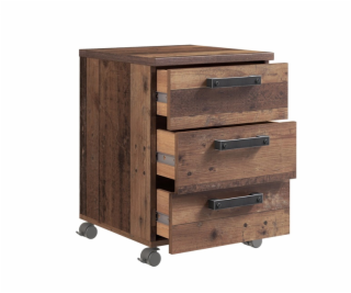 Zásuvková jednotka Domoletti hnědá, 41,6x40,4x55,9 cm