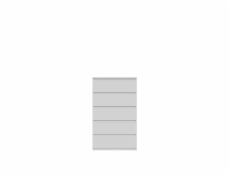 Komoda Domoletti CHLK45-U42, bílá, 42,2x77,2x128,1 cm