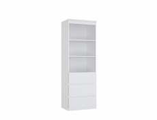 Knihovna Domoletti LSQR711-120, bílá, 42x 60,4x176cm