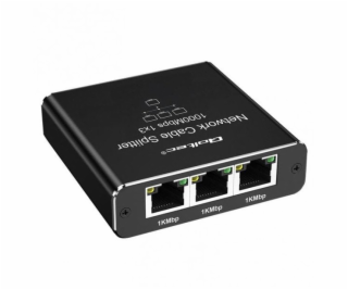 Qoltec Rozbočovač Ethernet mini SWITCH 1x3 RJ45 | 1000 Mb...