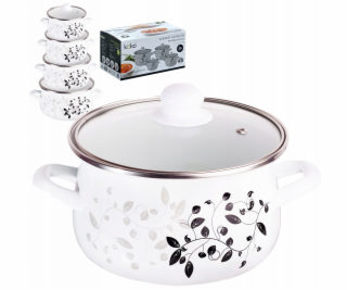 Lumarko SADA 8 SMALTOVANÝCH KVĚTINÁČŮ KO-5012 18CM, 20CM,...