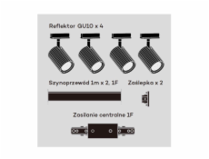Stropní svítidlo Light Prestige Tokio Set 1F, 4X40 W, GU10