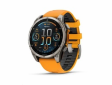 Garmin - fenix 8 Solar Sapphire - 51 mm - Carbon Gray DLC Titanium with Black | Pebble Gray Silicone Band, EU