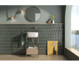 Keramický obklad Materika zelená 5X25 (0,67)