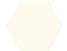TUBADZIN Keramické obklady Burano White Hex, 11 x 12,5 cm