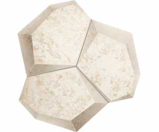 Keramická nástěnná mozaika Alabaster Shine White, 21 x 19 cm