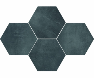 Kamenná dlažba Stark Graphite Hexagon, 28,3 x 40,8 cm
