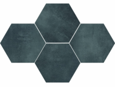 Kamenná dlažba Stark Graphite Hexagon, 28,3 x 40,8 cm