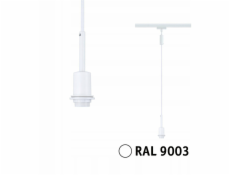 Závěsné svítidlo pro URail DECO SYSEMS DIM E14 dráha max.20W 230V bílá RAL9003 / kov