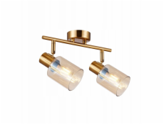 Italux Santia SPL-65342-2-BRO-AMB stropní svítidlo 2x40W E14 mosaz/jantarová