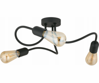 TK Lighting Stropní svítidlo Wave Black 4407 3x40W E27 černé