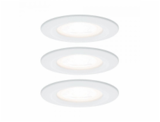 Paulmann NOVA LED DIM zapuštěné svítidlo pevná sada 3xGU10 6,5W 460lm 78mm 2700K IP44 230V bílá matná