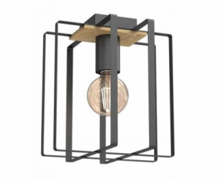 Luminex Stropní svítidlo Kortez 4459 1x15W E27 černé/dřevěné