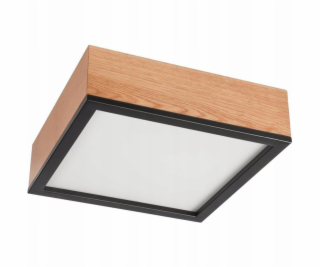 Lamkur Stropní svítidlo Oak Square 48819 2x15W E27 dub/černá