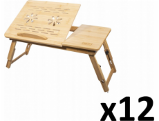 Leobert Bambusový stolek na notebook M x 12