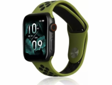 Beline Sport silikónový remienok pre chytré hodinky pre Apple Watch 38/40/41 mm zeleno-čierny zelený/čierny
