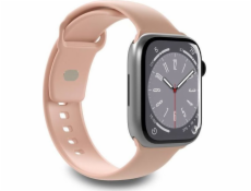 Puro Řemínek PURO ICON pro Apple Watch 4/5/6/7/SE/8 40/41 mm (S/M a M/L) (prašně růžový)