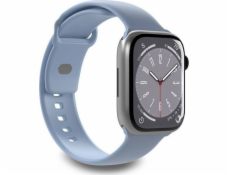 Puro Řemínek PURO ICON pro Apple Watch 4/5/6/7/SE/8 40/41 mm (S/M a M/L) (pudrově modrý)