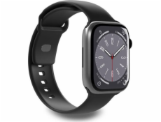 Puro ICON Apple Watch Řemínek 4/5/6/7/SE/8 40/41 mm (S/M & M/L) (černý)