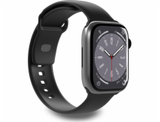 Puro Řemínek PURO ICON pro Apple Watch 4/5/6/7/SE/8/Ultra 44/45/49 mm (S/M a M/L) (černý)