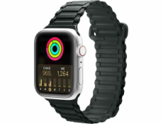 Dux Ducis Dux Ducis Strap (Armor Version) remienok Apple Watch Ultra, SE, 8, 7, 6, 5, 4, 3, 2, 1 (49, 45, 44, 42 mm) silikónový magnetický remienok náramok zelený