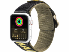 Dux Ducis Dux Ducis Strap (vonkajšia verzia) remienok Apple Watch Ultra, SE, 8, 7, 6, 5, 4, 3, 2, 1 (49, 45, 44, 42 mm) nylonový páskový náramok žltozelený