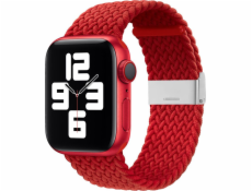 Látkový remienok Hurtel pre hodinky 6/5/4/3/2 (44 mm / 42 mm) Náramok z pletenej látky Hodinkový náramok červený