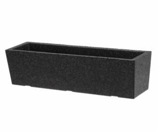 Plastový hrniec 4LIVING 291124, čierny, 50×14×13 cm