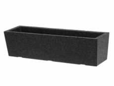 Plastový hrniec 4LIVING 291124, čierny, 50×14×13 cm