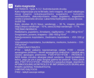 Draselné horečnaté hnojivo GARDEN CENTER, 2 kg