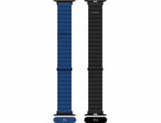 Řemínek Jcpal JCPal FlexDuo pro Apple Watch 38/40/41 mm černá/námořnická modrá - Záruka bezpečnosti. Jednoduché splátky. Doprava zdarma od 170 PLN.