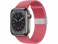 Crong  Wave Band – pletený řemínek pro Apple Watch 38/40/41 mm (růžový)