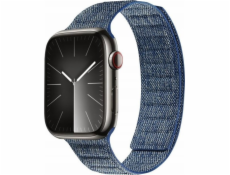 Crong  Melange – magnetický řemínek pro Apple Watch 42/44/45/49 mm (modrá melanž)