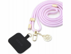 Guess  GUOUCNMG4EU Univerzální CBDY řemínek na šňůrku Lila/Lila Nylon 4G kovový přívěsek