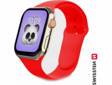 Swissten řemínek pro apple watch silikonový 38 / 40 / 41 mm červený