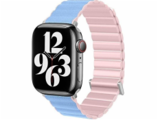 Beline Magnetický řemínek pro Apple Watch 38/40/41 mm růžový/modrý růžový/sierra box