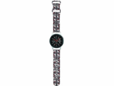 Sourcing Hello Kitty Univerzální řemínek HKUWLSDISK Silikonové hlavy a pruhy černý/černý řemínek 22 mm